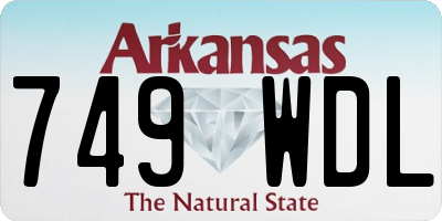 AR license plate 749WDL