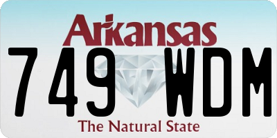 AR license plate 749WDM