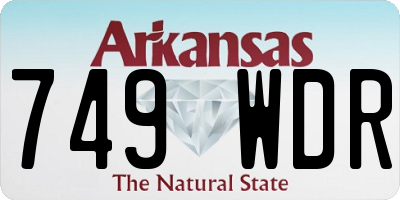 AR license plate 749WDR