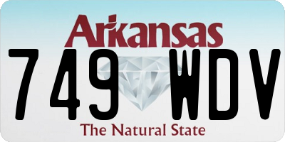 AR license plate 749WDV