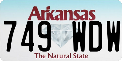 AR license plate 749WDW