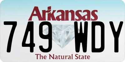 AR license plate 749WDY