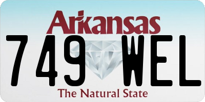 AR license plate 749WEL