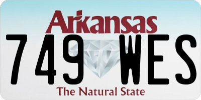 AR license plate 749WES