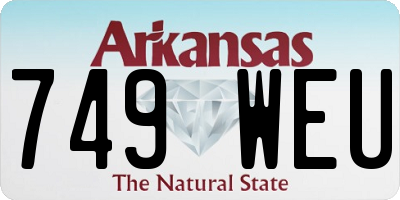 AR license plate 749WEU