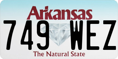 AR license plate 749WEZ