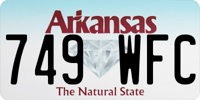 AR license plate 749WFC