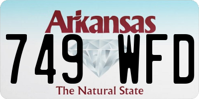AR license plate 749WFD