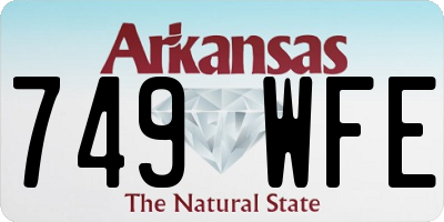 AR license plate 749WFE