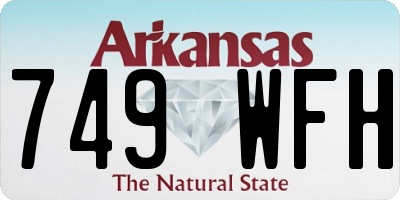 AR license plate 749WFH