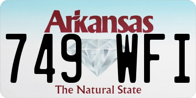 AR license plate 749WFI