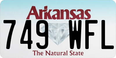 AR license plate 749WFL