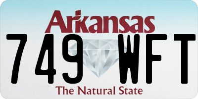 AR license plate 749WFT