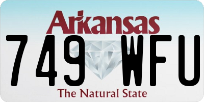 AR license plate 749WFU