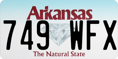 AR license plate 749WFX
