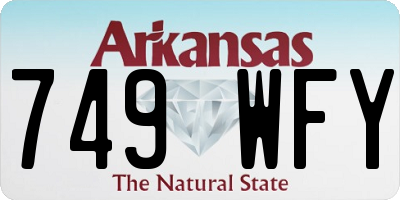 AR license plate 749WFY