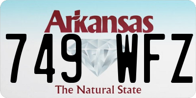AR license plate 749WFZ