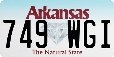 AR license plate 749WGI