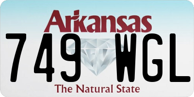 AR license plate 749WGL