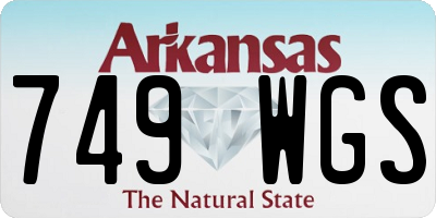 AR license plate 749WGS