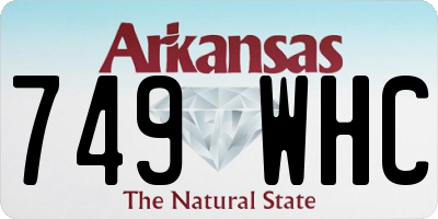 AR license plate 749WHC