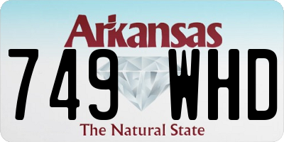 AR license plate 749WHD