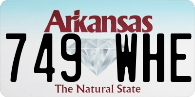 AR license plate 749WHE