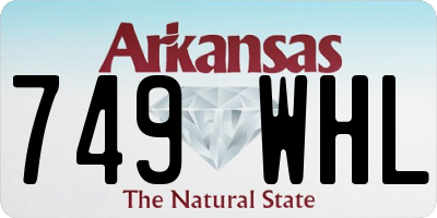 AR license plate 749WHL