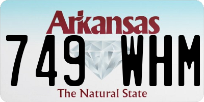 AR license plate 749WHM
