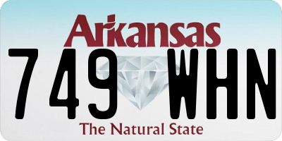 AR license plate 749WHN