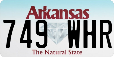 AR license plate 749WHR