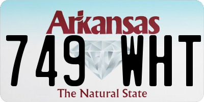 AR license plate 749WHT