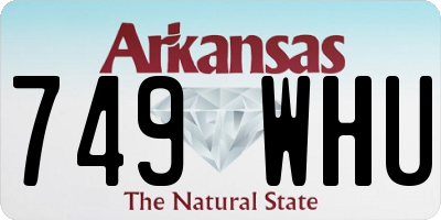 AR license plate 749WHU