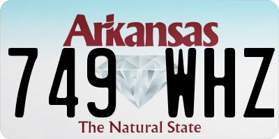 AR license plate 749WHZ