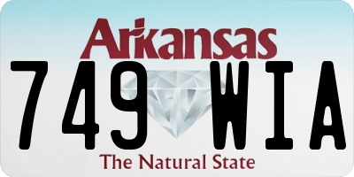 AR license plate 749WIA