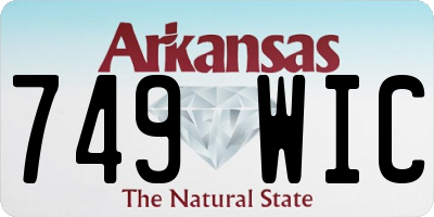AR license plate 749WIC