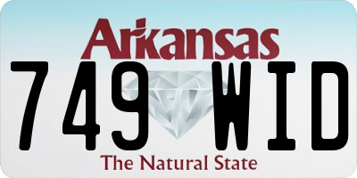 AR license plate 749WID
