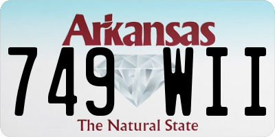 AR license plate 749WII
