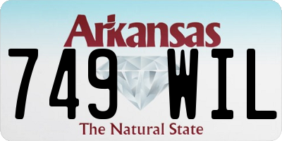 AR license plate 749WIL