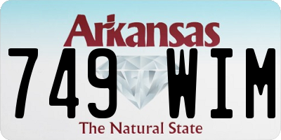 AR license plate 749WIM
