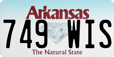 AR license plate 749WIS