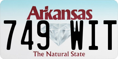 AR license plate 749WIT