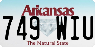 AR license plate 749WIU