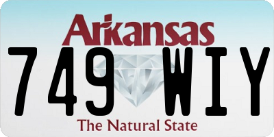 AR license plate 749WIY