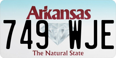 AR license plate 749WJE
