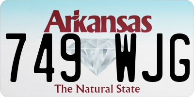 AR license plate 749WJG