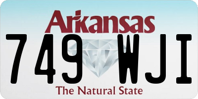 AR license plate 749WJI