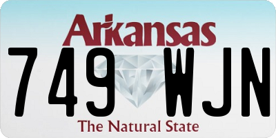 AR license plate 749WJN