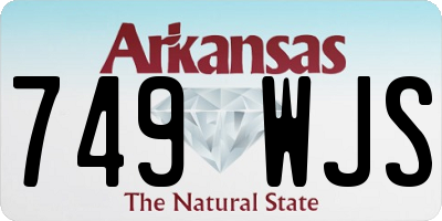 AR license plate 749WJS