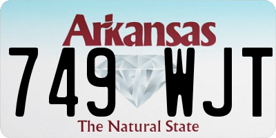 AR license plate 749WJT